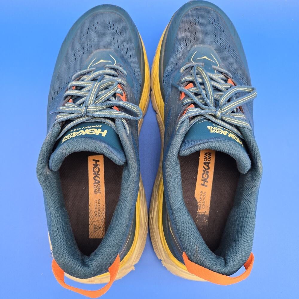 HOKA One One Stinson ATR 6 Blue Coral Men’s 11 Trail Running Shoes Sneakers - Picture 9 of 13